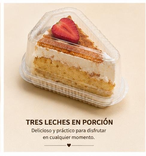 3 PORCIONES DE TORTA