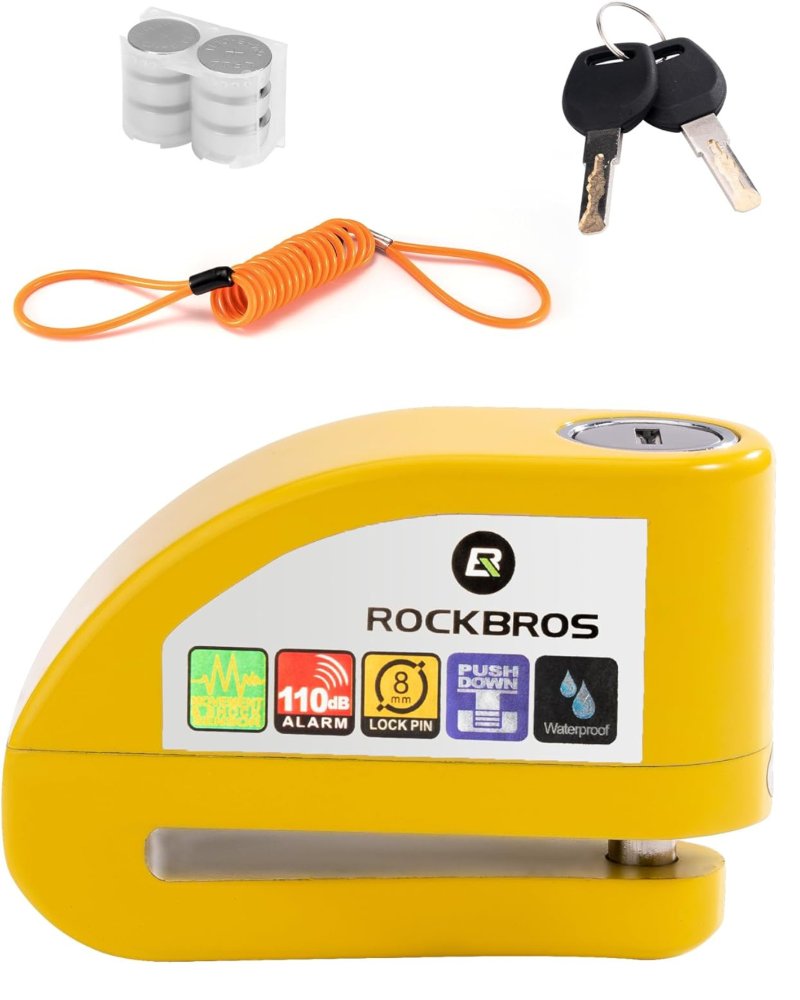 CANDADO DE DISCO CON RECORDATORIO Y BOLSO