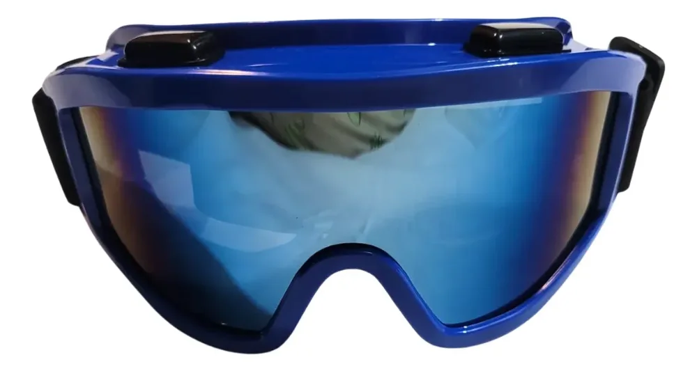 Lente cross azul visor azul