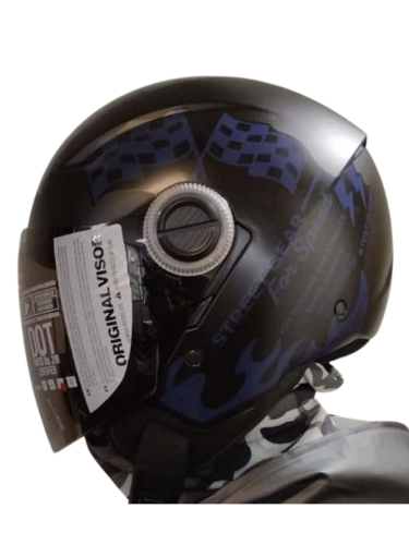 CASCO ICH 102 L FULL RACER AZUL