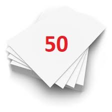 50 Hojas blancas carta