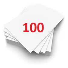 100 Hojas blancas carta