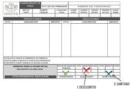 Talon de pago B/N (Pemex,Issste,Isset)