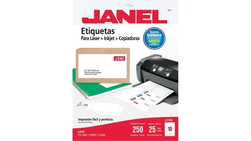 Etiqueta adhesiva Janel T/C