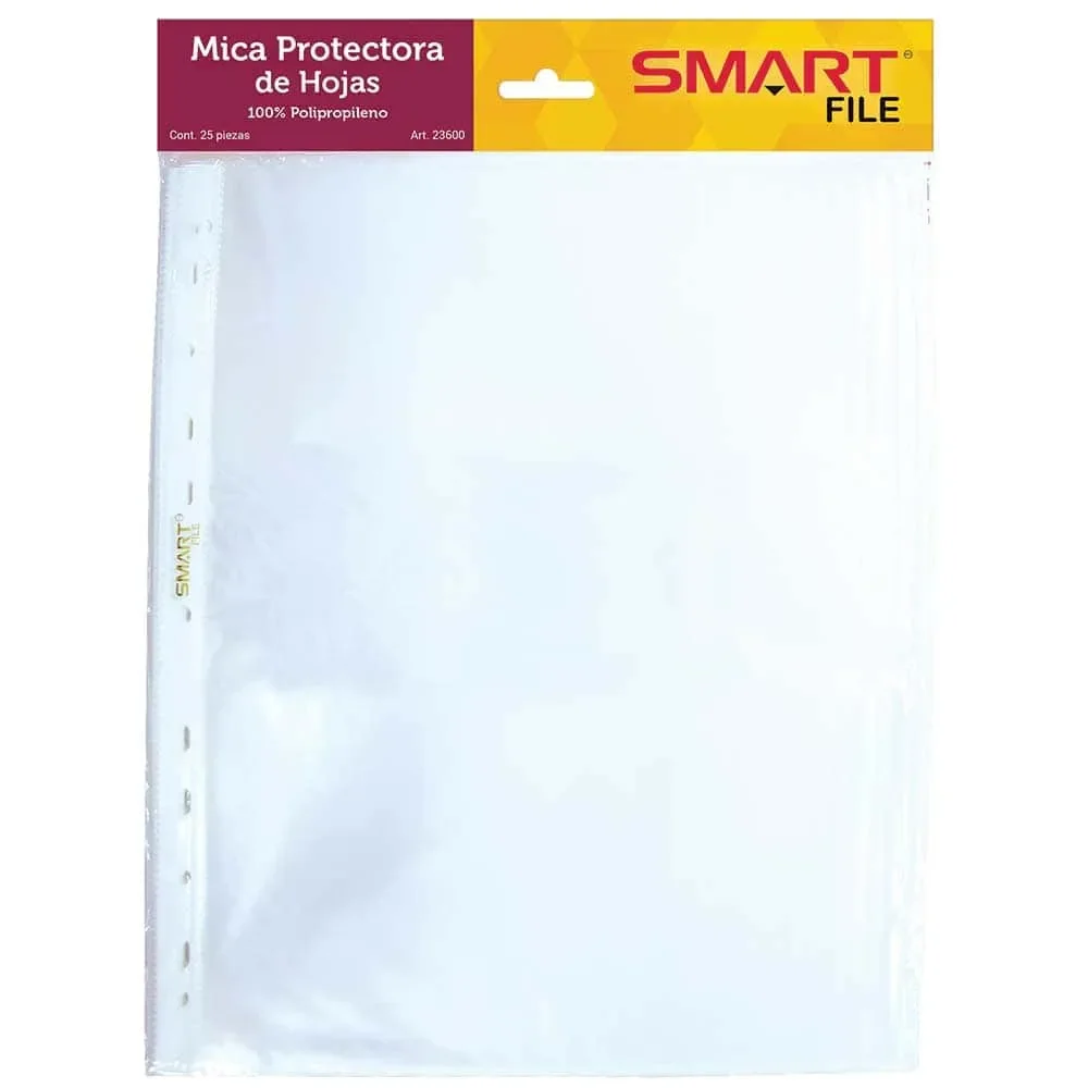 Paquete mica protectora de hoja 25 pzas SMART