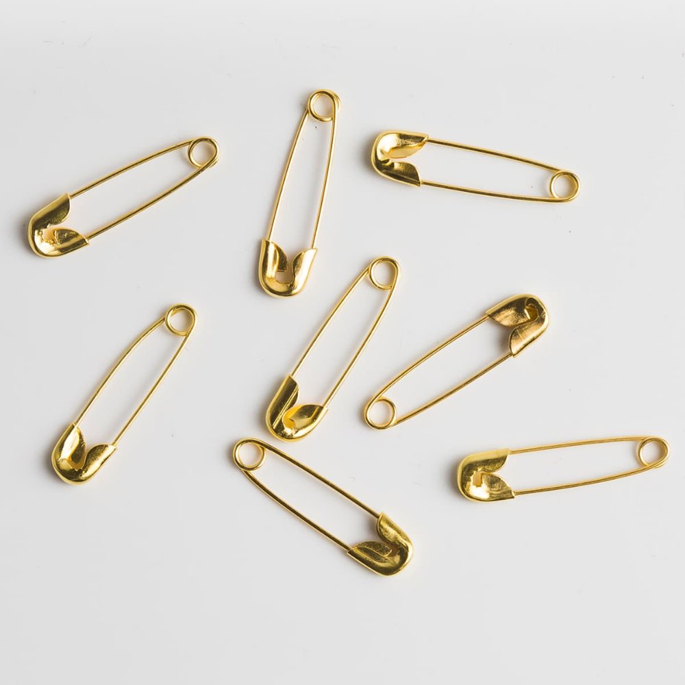 Alfileres Dorado 10pzas