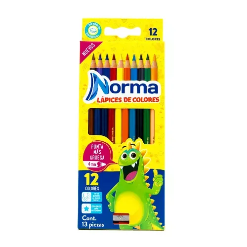 Lápices de colores Norma 12 pzas