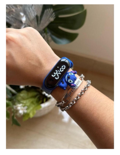 RELOJ STICH MUÑEQUITO