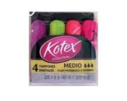 TAMPON DIGITAL KOTEX EVOLUCION  X 4 UNIDADES