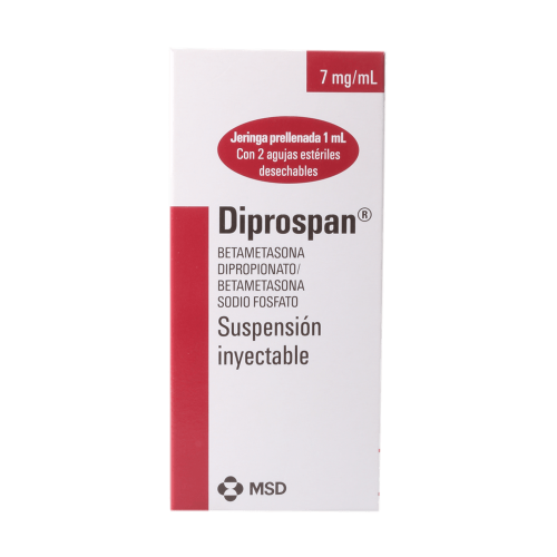 DIPROSPAN AMP. X1ML( DIPROPIONATO DE BETAMETASONA/FOSFATO SODICO BETAMETASONA)