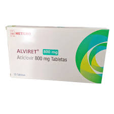 ACICLOVIR 800MG TABLETAS X10 ALVIRET (HETERO)