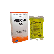 VENOVIT 5 % DEXTROSA AL 5% EN AGUA DESTILADA VITAMINADA QUIBI X 500 ML