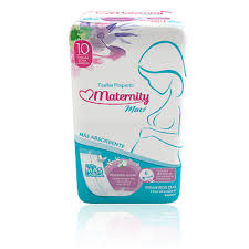 TOALLAS HIGIENICAS MATERNITY  X 10 MAXI  AZUL