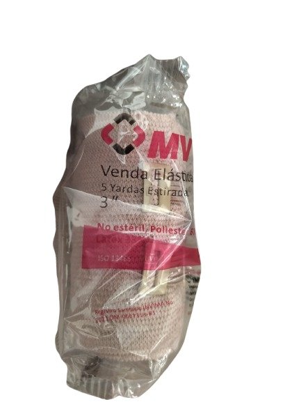 VENDA ELASTICA 3 X 5 YARDAS NO ESTERIL COLOR PIEL MV