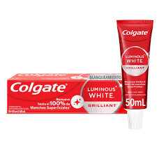 CREMA DENTAL COLGATE BLANQUEADORA LUMINOUS WHITE  BRI LLIANT X 50 ML