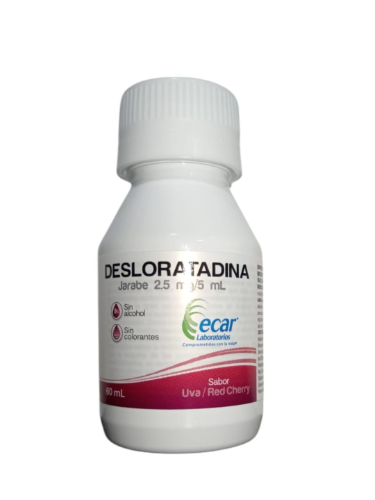 DESLORATADINA 2,5 MG/5 ML JARABE X 60 ML  ECAR