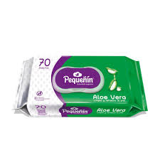 PEQUEÑIN PAÑITOS HUMEDOS ALOE VERA 70 UNIDADES