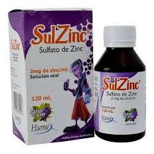 SULZINC SOLUCION ORAL 2 MG/ ML X 80 ML HUMAX