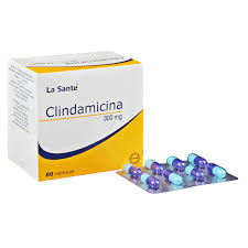 CLINDAMICINA 300 MG  BLISTER X 8 CAPSULAS LA SANTE