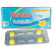 VERELIS (TADALAFILO ) X 20 MG X UNIDAD