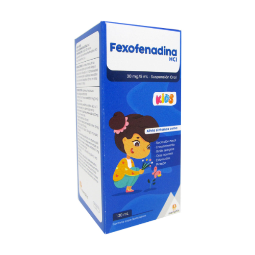 FEXOFENADINA JARABE 30 G  X 120 ML X 10 MEMPHIS