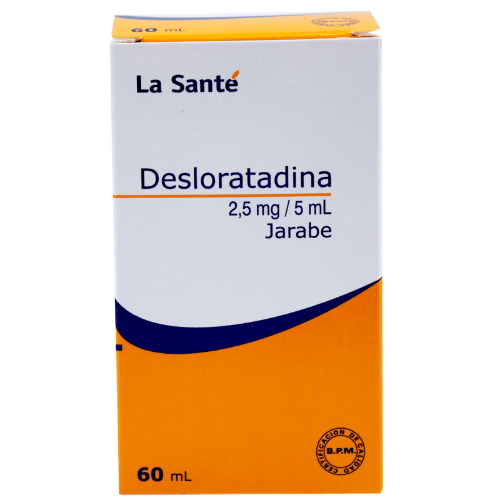 DESLORATADINA 2,5 MG/5 ML JARABE X 60 ML LA SANTE