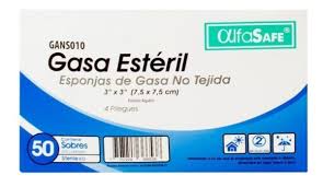 GASA ESTERIL 3 X 3  X 150 UNIDADES ALFA
