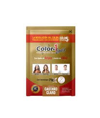 TINTURA  EN CREMA COLOR -1 TONO  CASTAÑO CLARO SOBRE INTERBELL