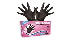 GUANTE NITRILO NEGRO TALLA M CJ X 100 UNIDADES