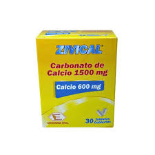 ZIVICAL CARBONATO DE CALCIO 1500MG CALCIO 600 MG LABQUIFAR
