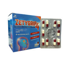 ZETIGRIP  (CAFEINA-ACETAMINOFEN-FENILEBRINA-CETIRIZINA) RUECAM UNIDAD