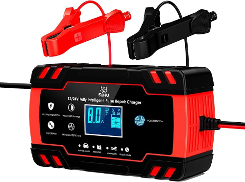 CARGADOR PARA BATERIA DE CARRO 12V/24-8AMP