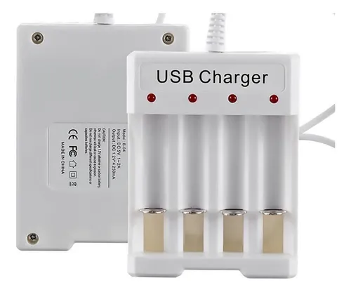 CARGADOR PARA PILA AA/AAA USB