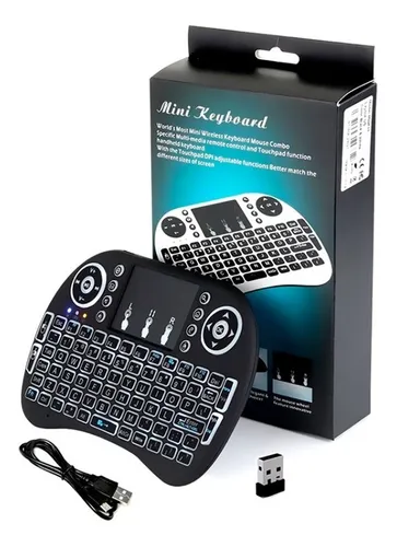 MINI TECLADO INALAMBRICO RECEPTOR /BT RECARGABLE