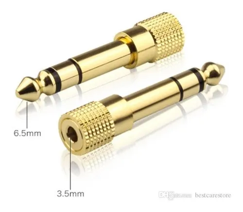 CONECTOR 3.5mm MACHO A 6.5mm HEMBRA