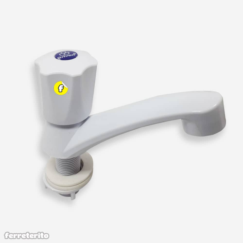 LLAVE LAVAMANOS PLASTICA INDIVIDUAL BLANCA GRIMAX