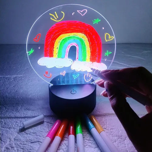 MINI PIZARRA ACRILICA CON LUZ