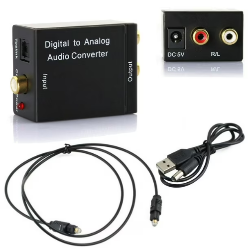 CONVERTIDOR AUDIO OPTICO A RCA