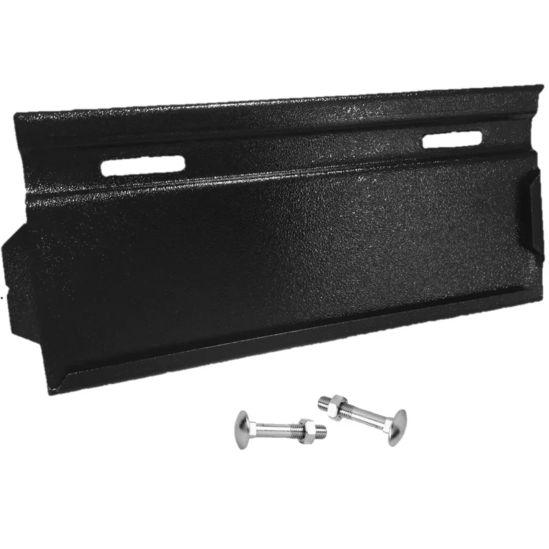 PORTA PLACA NEGRO CON TORNILLOS
