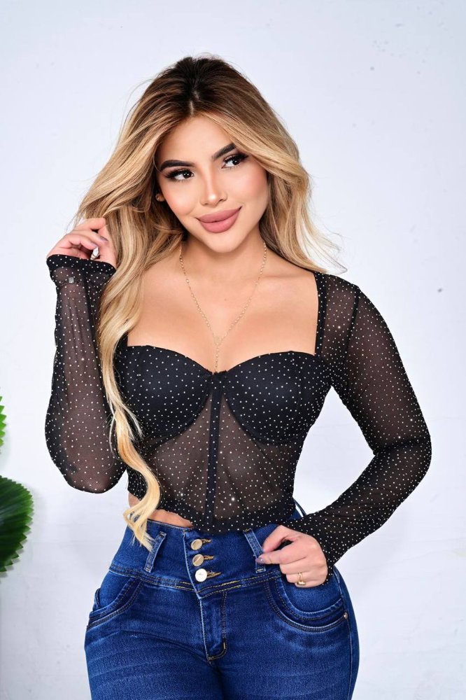 Crop Top Perlado