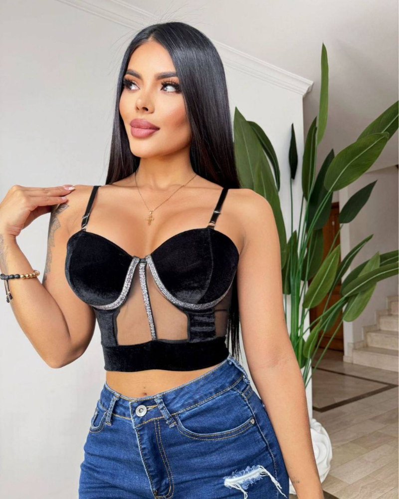 Crop Top Traslucido