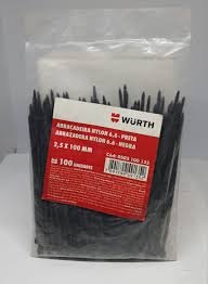 ABRAZADERA NYLON  WURTH  4,8mm /280mm