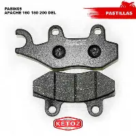 PASTILLAS DE FRENO APACHE  160 - 180 - AKT TT 125 - VIVA 115 - CBZ 160 - TWISTER 250
