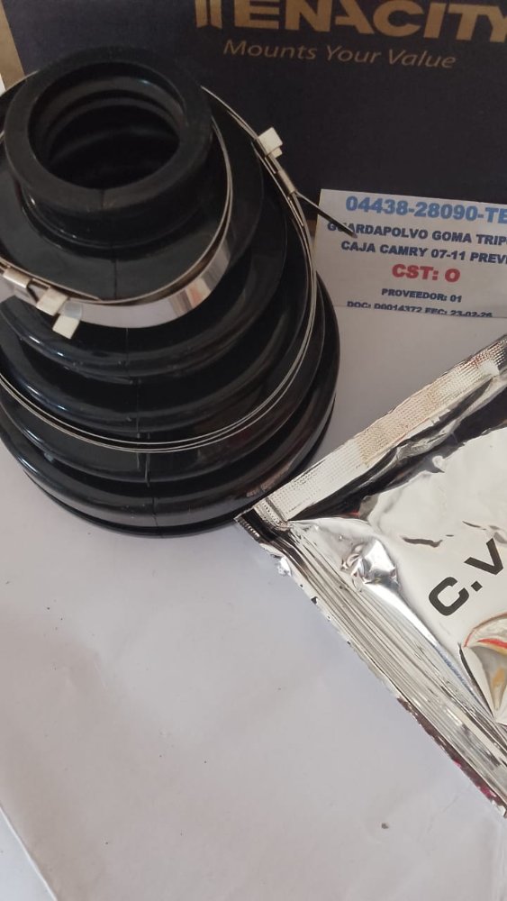 GUARDAPOLVO GOMA TRIPOIDE LADO CAJA CAMRY 07-11 PREVIA CON ABRAZADERA