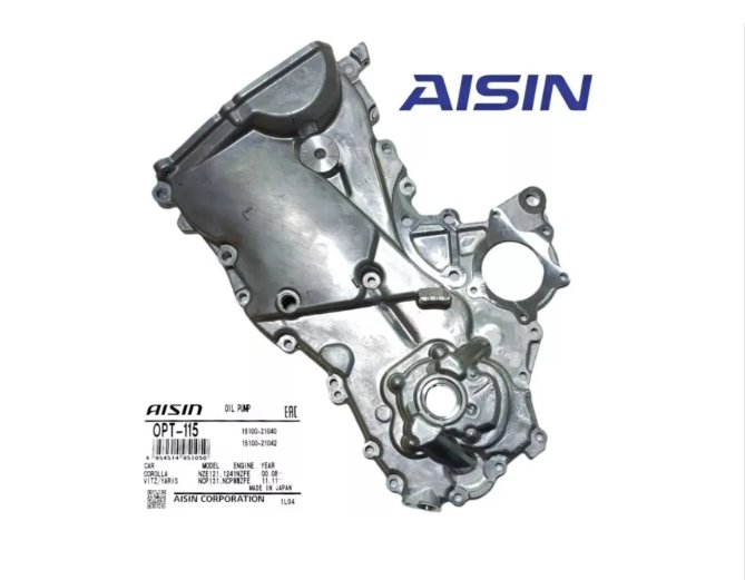 TAPA CADENA BOMBA DE ACEITE YARIS BELTA 1.5 1NZ AISIN