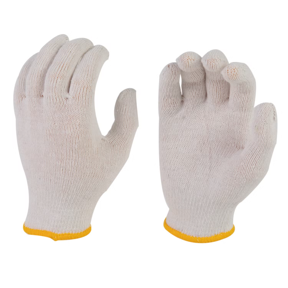 Guantes de Trabajo (tela orillo amarillo)