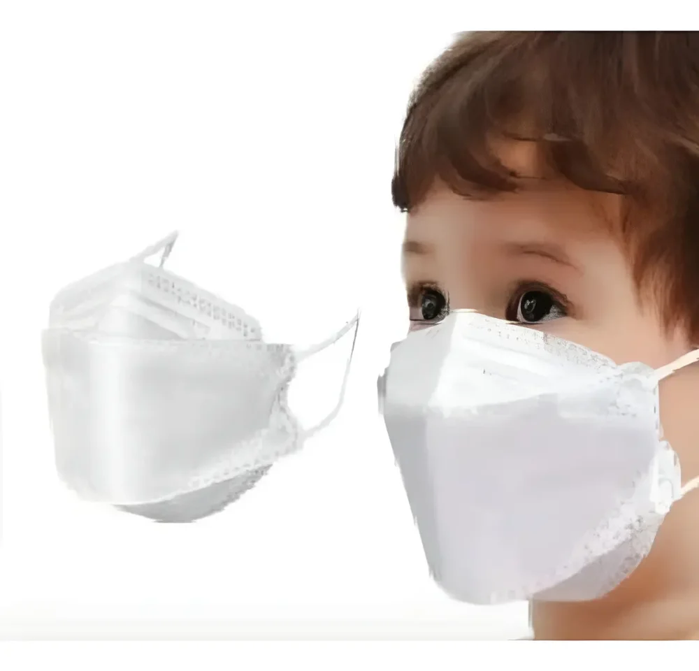 Tapa Boca Mascarillas Blancas Kids Fish Kn94