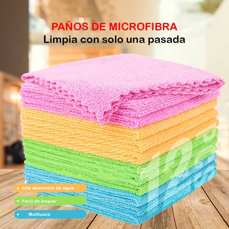 Paños de Microfibra x 12 Piezas
