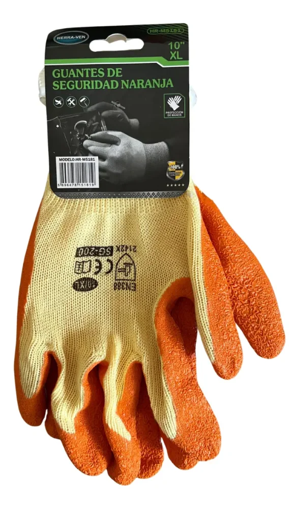 Guantes de Seguridad Naranja Herra-Ven