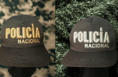 Gorra Policia Nacional A R (verde lafaye)